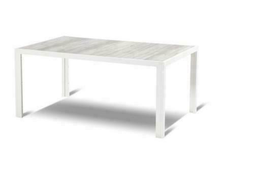 Hartman Tanger tuintafel 168 wit, Tuin en Terras, Tuinsets en Loungesets, Tuinset, Eettafel, Nieuw, Aluminium