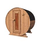 Red Knotty Cedar barrelsauna 160 cm | 10% KORTING, Ophalen of Verzenden, Nieuw, Fins of Traditioneel, Complete sauna
