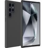 Silicone Case - Galaxy S24 Ultra - Zwart (Hoesjes), Verzenden, Nieuw