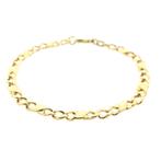 Gouden gourmet schakel armband | 20 cm (gouden armband), Sieraden, Tassen en Uiterlijk, Armbanden, Ophalen of Verzenden, Gebruikt