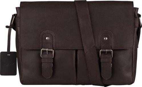 BURKELY VINTAGE GLENN MESSENGER BAG - Schoudertas - Bruin, Sieraden, Tassen en Uiterlijk, Tassen | Schoudertassen, Verzenden