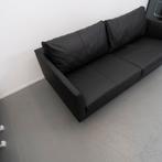 1x Montis Axel Bank 3-Zits/190cm Zwart Leder - Sledepoot, Huis en Inrichting, Ophalen, 150 tot 200 cm, Driepersoons, 75 tot 100 cm