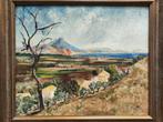Escuela valenciana (XX) - Paisaje con mar de fondo