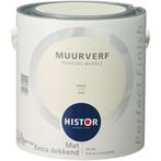 Histor Perfect Finish Muurverf Mat - Ivoor 6553 - 2,5 Liter, Doe-het-zelf en Verbouw, Verf, Beits en Lak, Overige kleuren, Nieuw