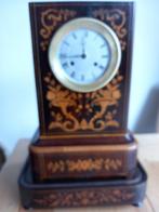 Klok Empirestijl Brons, Emaille, Glas, Hout - 1800-1850, Antiek en Kunst, Antiek | Klokken