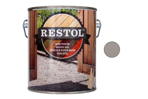 Restol Restol houtolie zijdeglans 2,5 liter, lichtgrijs, Doe-het-zelf en Verbouw, Verf, Beits en Lak, Nieuw, Verzenden