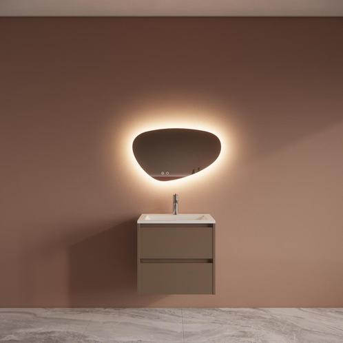 Badmeubelset BWS Riga Met Asia Wastafel Wit 60 cm Latte, Doe-het-zelf en Verbouw, Sanitair, Bad, Nieuw, Ophalen of Verzenden