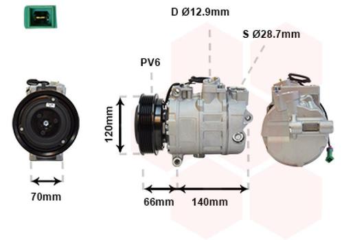 AIRCO COMPRESSOR VOOR AUDI A4 B5 1994-1998 4B0260805B, Auto-onderdelen, Airco en Verwarming, Nieuw, Ophalen of Verzenden