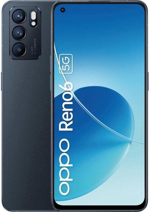 Oppo Reno 6 5G 128GB Zwart met GARANTIE & verzending, Telecommunicatie, Mobiele telefoons | Overige merken, Gebruikt, Ophalen of Verzenden