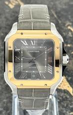 Cartier Santos Large - Gold/Steel - Black Dial - W2SA0030, Overige merken, Leer, Polshorloge, Nieuw