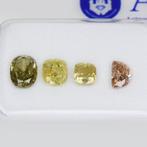 Zonder Minimumprijs - 4 pcs Diamant (Natuurlijk gekleurd) -, Sieraden, Tassen en Uiterlijk, Edelstenen, Nieuw