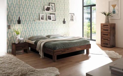 Waterbed Rapallo massief walnoot 160x200, Huis en Inrichting, Slaapkamer | Waterbedden, Nieuw, Gestabiliseerd, Tweepersoons, Verzenden