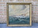 Robert Vanheste (1913-2002) - Marine met stoomschip, Antiek en Kunst, Kunst | Schilderijen | Klassiek