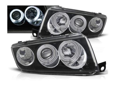 CCFL Angel Eyes koplampen Black geschikt voor Skoda Fabia 1, Auto-onderdelen, Verlichting, Nieuw, Skoda, Verzenden