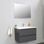 Badkamermeubel BWS Pepper Acryl Wastafel Incl Spiegel Met, Ophalen of Verzenden, Nieuw, Bad