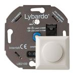 LED dimmer incl. afdekraam Lybardo 0-200W | Fase afsnijding, Doe-het-zelf en Verbouw, Nieuw, Overige typen, Verzenden