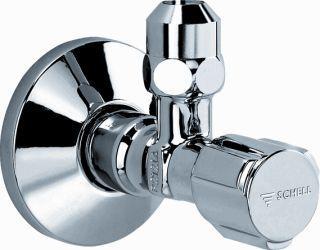 Shell Hoekstopkraan 3/8 x 10 met rozet chroom, Doe-het-zelf en Verbouw, Buizen en Afvoer, Ophalen of Verzenden