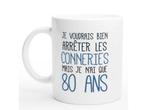Veiling - Grappige 80e verjaardagsmok Franse Taal, Nieuw