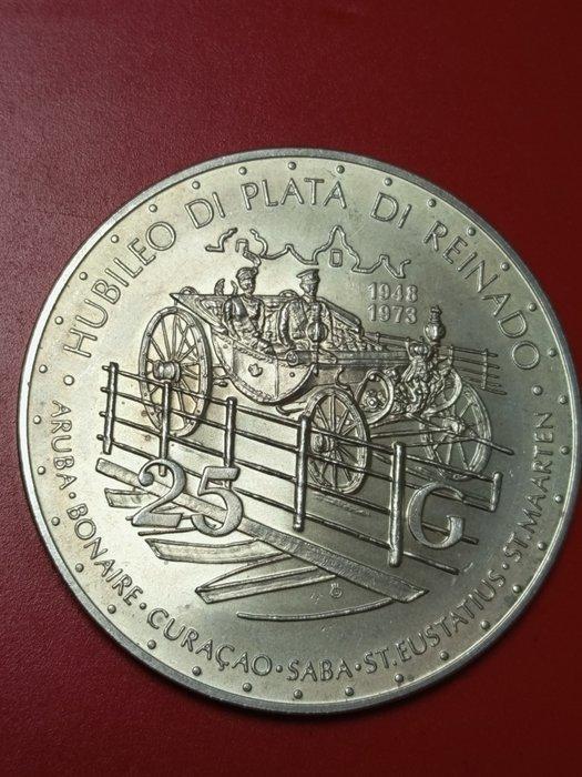 Nederlandse Antillen. Juliana. 25 Gulden 1973 (Zonder, Postzegels en Munten, Munten | Nederland