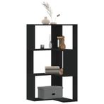 vidaXL Boekenkast 3-laags hoek 50x50x102 cm bewerkt hout, Huis en Inrichting, Kasten | Boekenkasten, Verzenden, 100 tot 150 cm