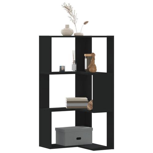 vidaXL Boekenkast 3-laags hoek 50x50x102 cm bewerkt hout, Huis en Inrichting, Kasten | Boekenkasten, 50 tot 75 cm, Nieuw, Overige houtsoorten