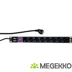 LogiLink PDU8C01 energiedistributie 1u 8AC uitgangen, Verzenden, Nieuw