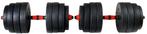 Verstelbare dumbbells - 40 kg - 2x20 kg - zwart rood, Ophalen of Verzenden, Nieuw