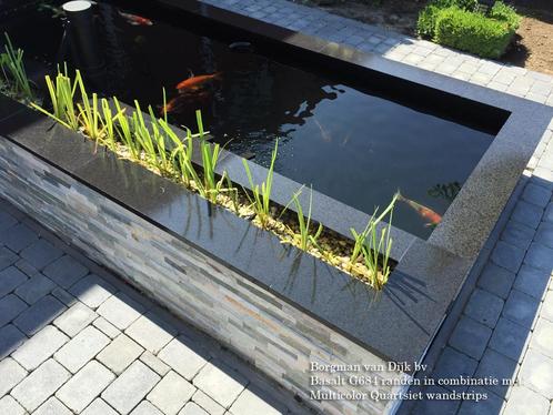 vijverranden Basalt / vijverranden Olivian Black G684 Basalt, Tuin en Terras, Vijvers, Nieuw