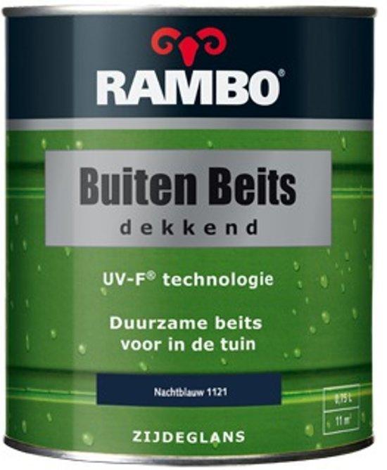 RAMBO Buitenbeits Dekkend - Nachtblauw 1121 - 2,5 liter, Doe-het-zelf en Verbouw, Verf, Beits en Lak, Beits, Blauw, Nieuw, Minder dan 5 liter