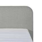 Mörgenn Bouclé Eenpersoons Boxspring Grijs 90x200, Verzenden, Nieuw, Grijs, Modern