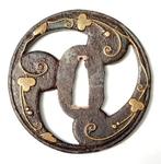 Heianjo tsuba - Japan - Edo Periode (1600-1868), Antiek en Kunst