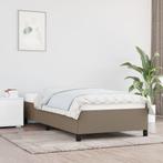 vidaXL Bedframe zonder matras 80x200 cm stof taupe, Eenpersoons, Verzenden, Nieuw, 80 cm