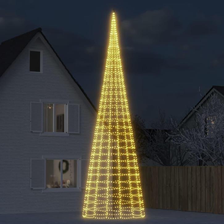 vidaXL LED-kerstboom 3000 LEDs warm wit 800 cm, Diversen, Kerst, Nieuw, Verzenden