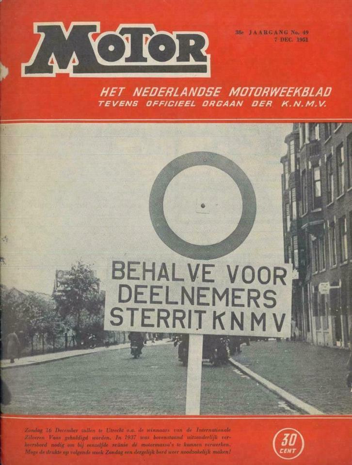 1951 Motor Weekblad Sparta NSU 38e Jaargang, Boeken, Motoren, Algemeen, Gelezen, Verzenden