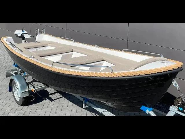 Marinaut 420 elektrische sloep 4 meter, Watersport en Boten, Sloepen, Snelvarend, Buitenboordmotor, 10 tot 30 pk, 3 tot 6 meter