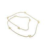 Gouden ketting met bolletjes, Ophalen of Verzenden, Gebruikt, Overige kleuren, Goud