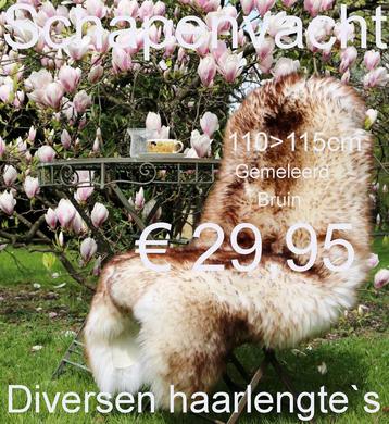 Schapenvacht BRUIN GEMELEERD schapenhuid schapenvel € 29,95 beschikbaar voor biedingen