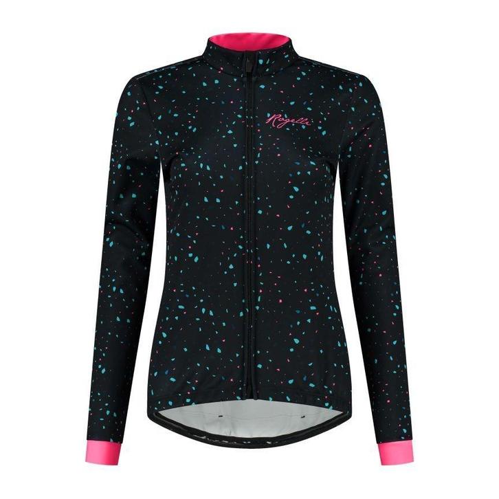 Rogelli Terrazzo Winterjack Dames Zwart/Blauw/Roze, Fietsen en Brommers, Fietsaccessoires | Fietskleding, Dames, Overige maten