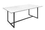 Design eettafel SYMBIOSE 200cm marmer wit keramiek gemaakt, Huis en Inrichting, Tafels | Eettafels, Ophalen of Verzenden, Nieuw