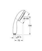 GROHE QuickFix Vitalio Start 100 Douchekop - Ø 10 cm -, Ophalen of Verzenden, Nieuw