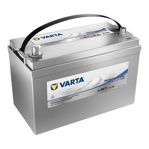 Varta LAD115  AGM accu 12 volt 115 ah Deep Cycle, Caravans en Kamperen, Caravan accessoires, Nieuw, Ophalen of Verzenden