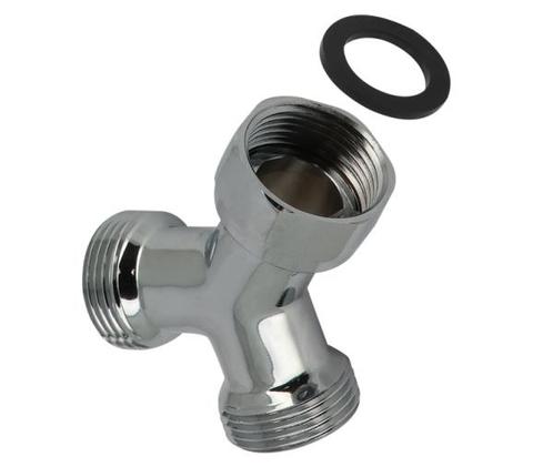 Bonfix Y-stuk 3/4 bt x swifelmoer x 3/4 bt. verchroomd, Doe-het-zelf en Verbouw, Buizen en Afvoer, Ophalen of Verzenden