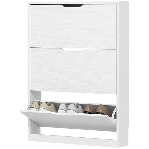 TRUUSK Schoenenkast Met 3 Kleppen, Schoenenrek, Smalle Schoe, Huis en Inrichting, Kasten | Schoenenkasten, Nieuw, Verzenden