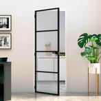 vidaXL Huisdeur 76 x 201,5 x 3,5 cm Aluminium en Gehard Glas, Verzenden, Nieuw