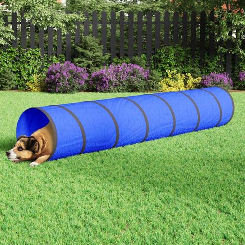 vidaXL Hondentunnel Ø 50x300 cm polyester blauw, Kinderen en Baby's, Speelgoed | Speeltenten, Nieuw, Verzenden