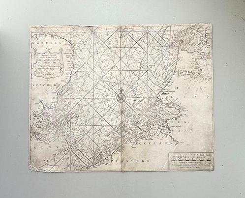 Nederland, België, Engeland - Noordzee - Nederland (Holland,, Boeken, Atlassen en Landkaarten