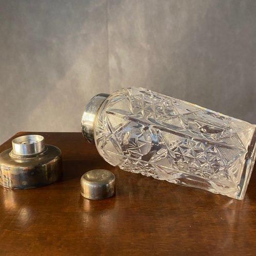Cocktailshaker - Kristal, Verzilverd, Italiaanse, Antiek en Kunst, Curiosa en Brocante