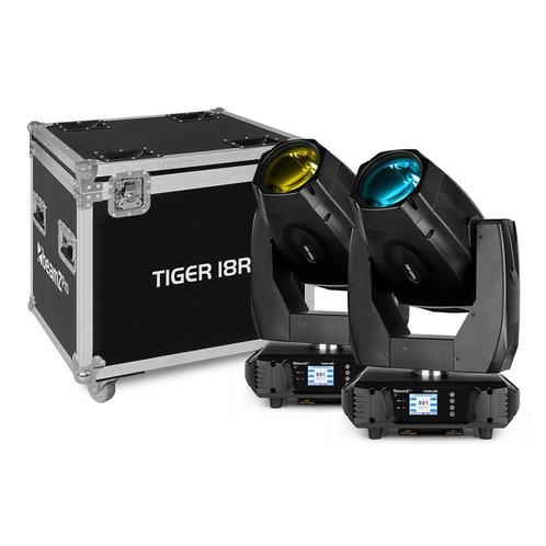 BeamZ Pro Tiger 18R BSW 380W CMY Moving Heads in Flightcase, Muziek en Instrumenten, Licht en Laser, Verzenden