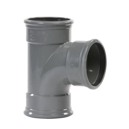 Pipelife manchet T-stuk 2x Mof / Spie 90gr. 125 x 110mm, Doe-het-zelf en Verbouw, Buizen en Afvoer, Ophalen of Verzenden