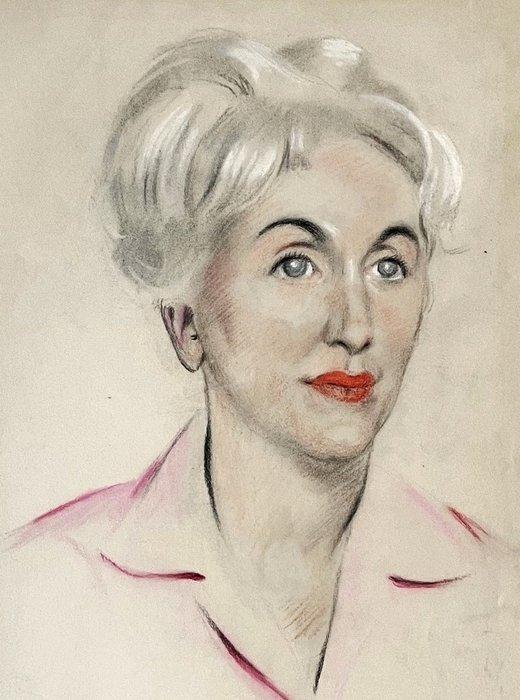 Henri Pieck ( 1895-1972 ) - Portret van een dame, Antiek en Kunst, Kunst | Schilderijen | Klassiek